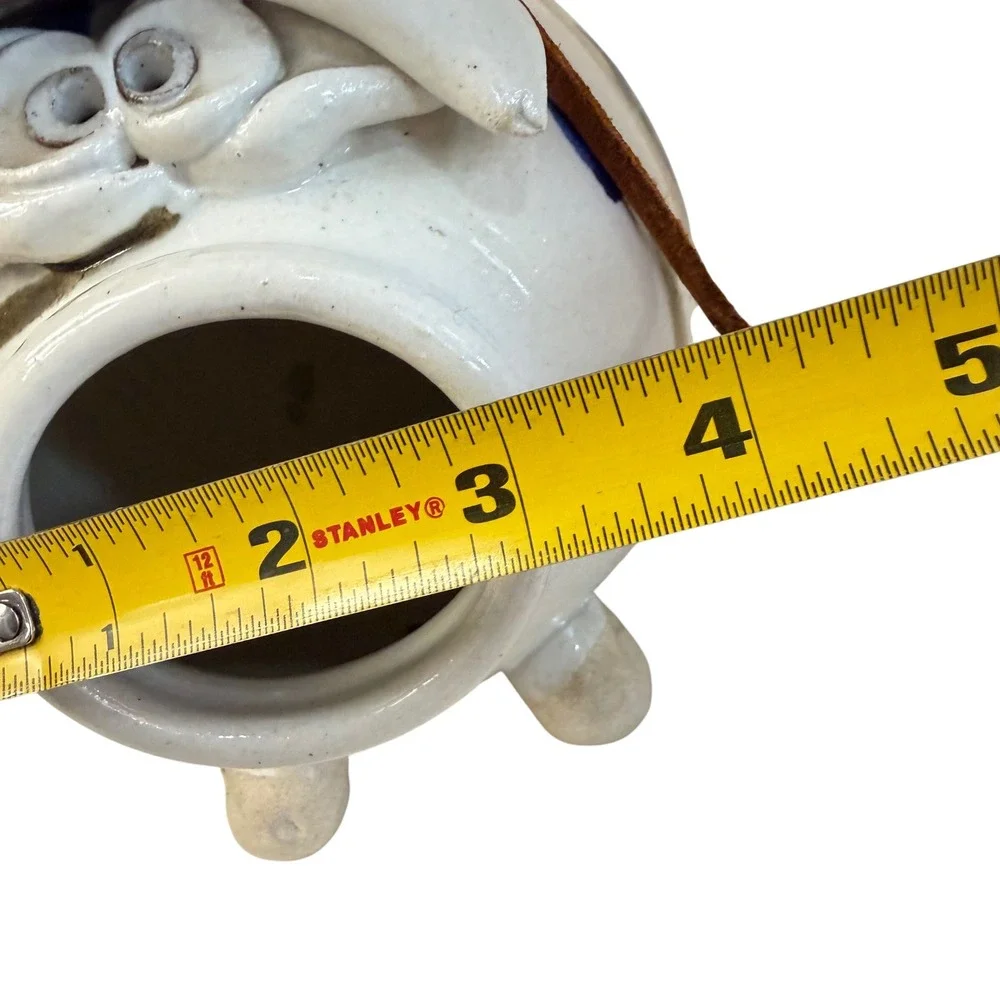 Unbranded Piggy Bank Unisex Medium Multi Cowboy Hat Studio Pottery Ceramic Pig - Picture 11 of 11